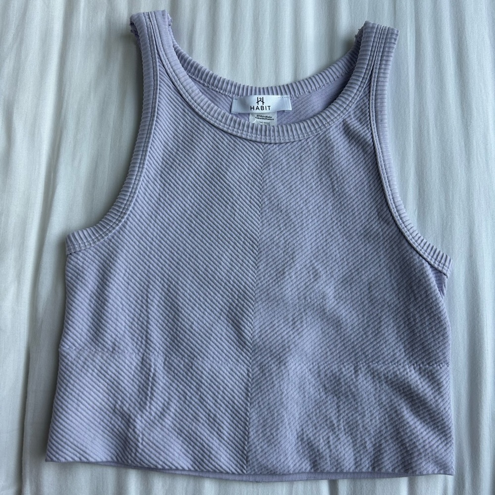 Women's Ribbed Tank Top - Purple